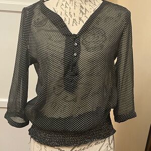 Vera moda Black and White Polka Dot Blouse